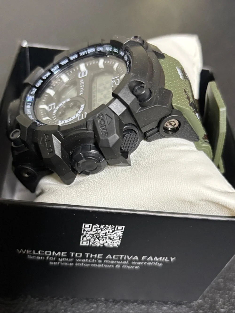 Activa X Invicta Men's Digital Watch - 54.5mm, Green Camo New Working